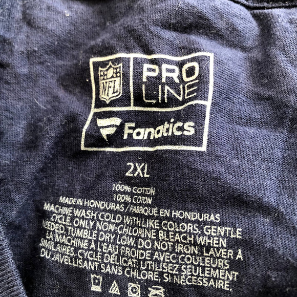 fanatics nfl pro line tom brady's legacy patriots long sleeve shirt size 2XL - Picture 3 of 3